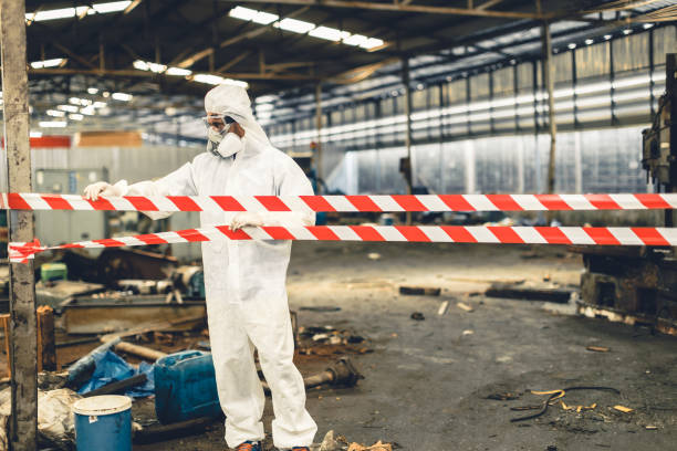 Professional Sewage Cleanup technician working in Bloomingdale, GA